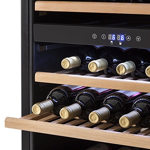 Vinsider 36 Frigorifero per vini, 2 zone di raffreddamento, 5-22°C, 85l,  acciaio inossidabile